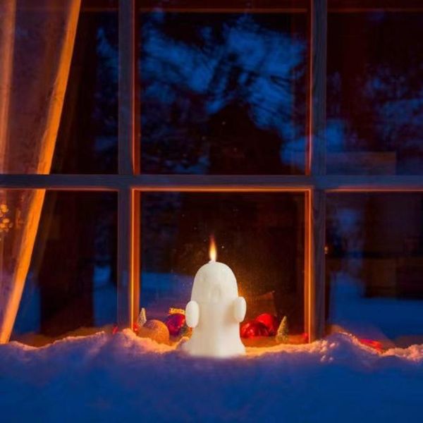 

craft tools ghost candle silicone mold cute figure portrait making molds