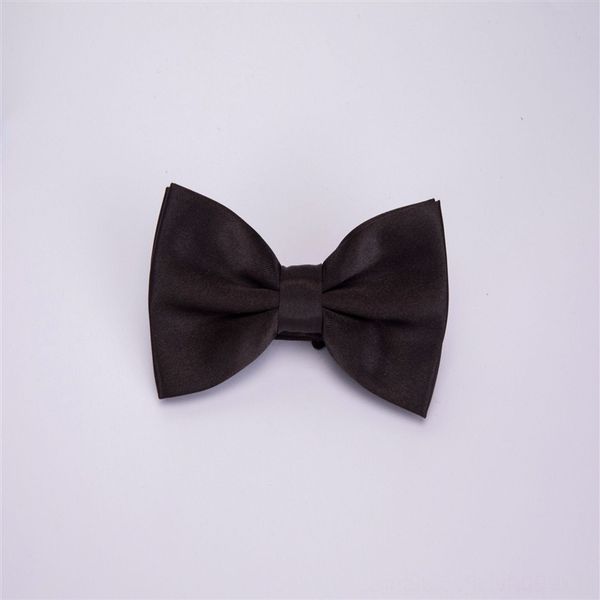 

8t10 anwoen foral business bow ties men's formal business gentleman's men's solid color wedding tie, Black;gray