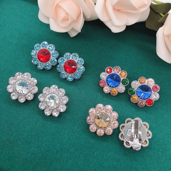 

miu samuel europe and america simple and advanced s925 silver needles sun flowers pierced earrings fairy ear clips ornaments