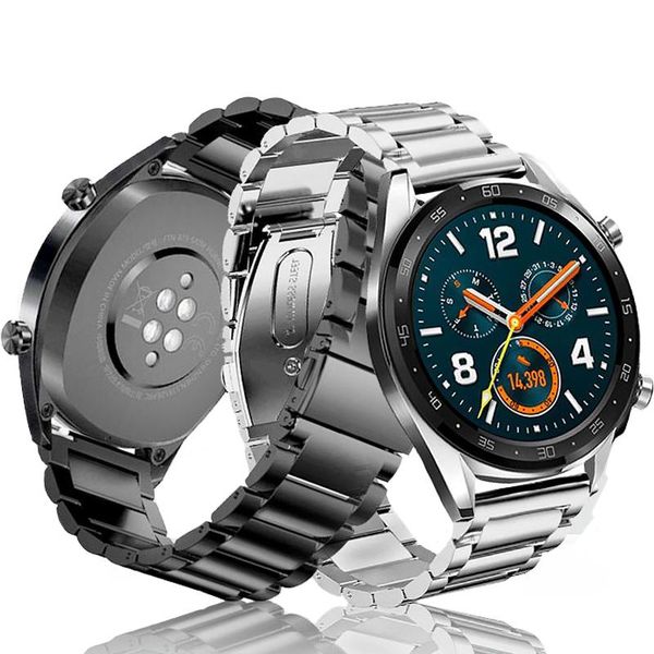 

watch bands gear s3 classic frontier bracelet for samsung galaxy 46mm sm-r800 stainless steel wristband strap band, Black;brown