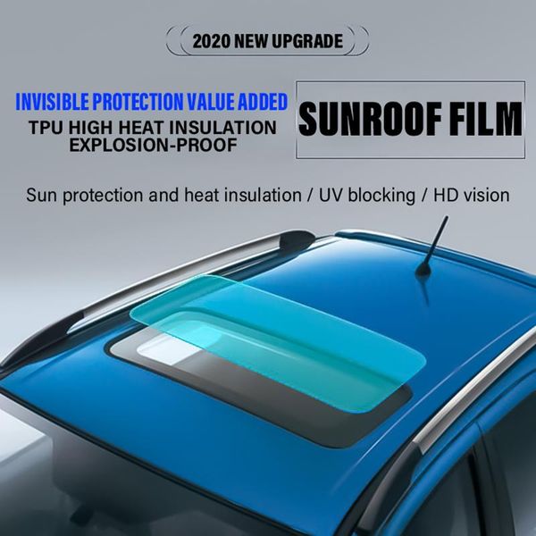 

car sunshade pvc personalized stickers waterproof sticker car-styling exterior accessories auto simulation panoramic sunroof decal