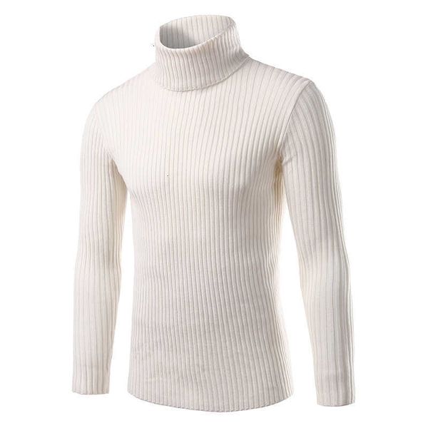 

men's sweaters autumn and winter fashion casual sweater slim slimming high collar brand knitted pullover -3xl dyhr, White;black