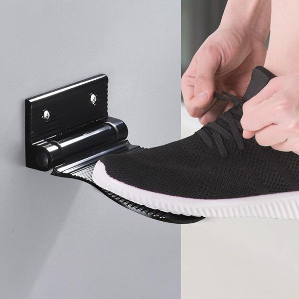 

bath mats aluminum wall mount shower footstool bathroom stand non-slip foot rest supplies