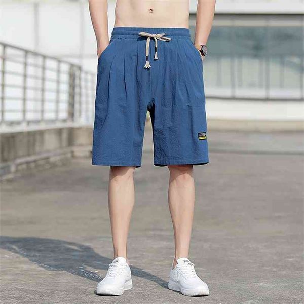 Anbican Mode Sommer Baggy Casual Shorts Männer Gerade Lose Kurze Harem Hosen Männliche Bermuda Strand Große Größe 8XL 210721