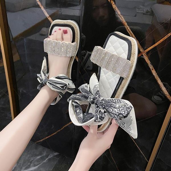 

sandals 2021 fashion crystal women's summer est shine high heels female office working dress dancing prom lace up shoes woman, Black