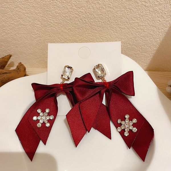 

korean trendy women exaggerated luxury big ribbon bowknot earrings elegant geometric personality earring sweet fashion jewelry stud, Golden;silver
