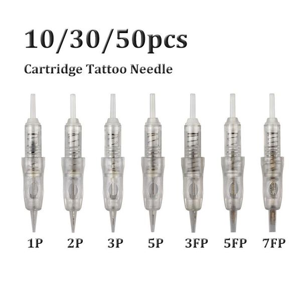 

tattoo needles 1p 2p 3p mts easy click permanent makeup machine eyebrow lip for cartridge rotary pen 50/30/10pcs