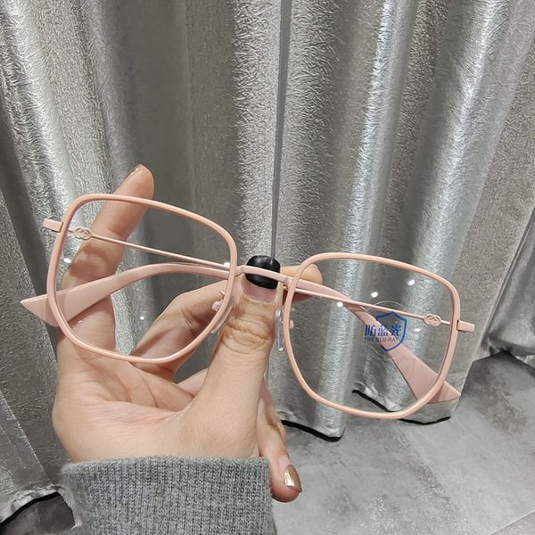 

viper glassesnew family polygonal blue light proof fashion net red pigment frosted myopia glasses frame, White;black