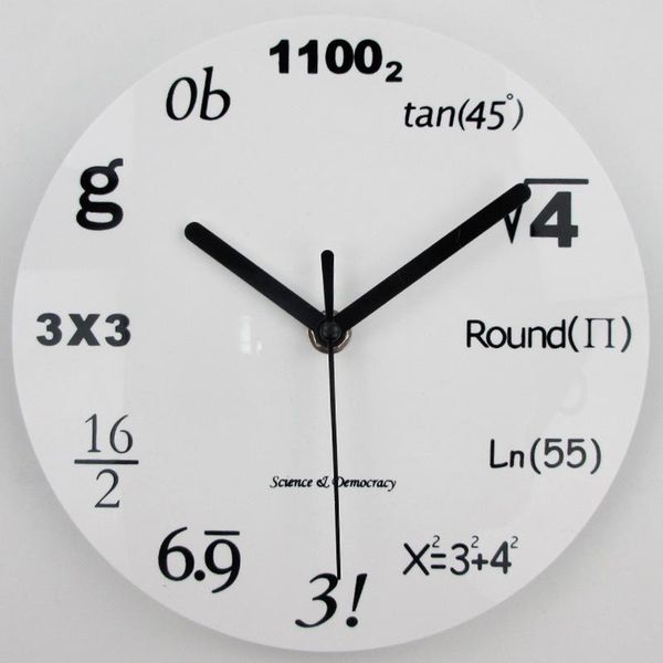 

mathematical formula wall clock silent polytechnic desk & table clocks