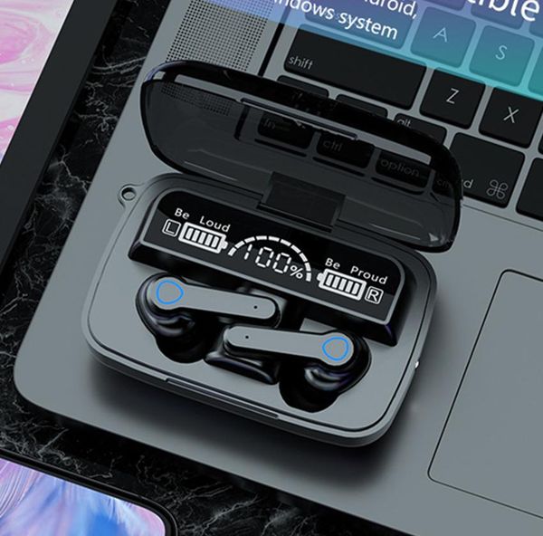 

m19 tws 5.1 wireless bluetooth headphones touch screen suitable for apple android third generation huawei earphone pk m10 m11 m18 m16