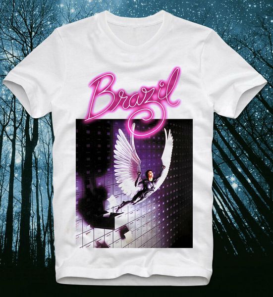 

t-shirt brazil space sci fi vintage retro movie cult, White;black