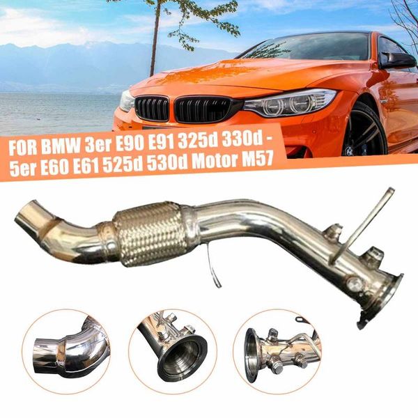 

manifold & parts 3inch 76mm exhaust turbo downpipe stainless steel m57n2 for e90 e91 e92 e93 330xd 325d 330d e60 e61 525d 530d
