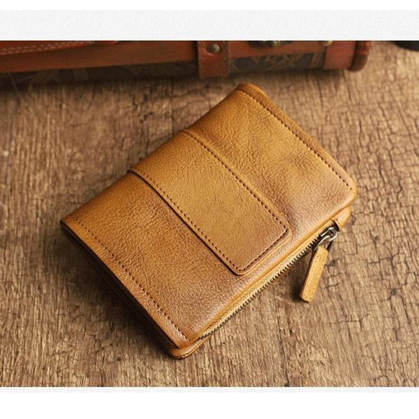 

wallets vintage women leather wallet short slim male purses money holders men, Red;black