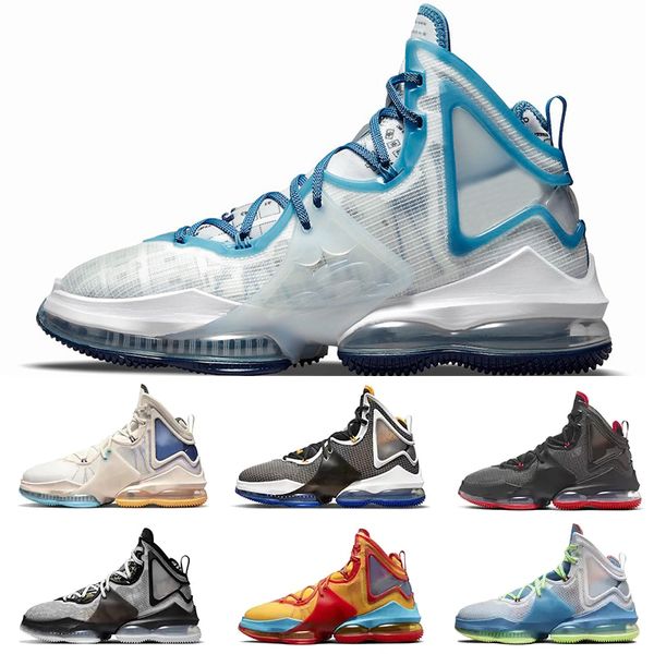 

2022 lebrons 19 19s mens basketball shoes bred dutch blue hardwood classic sail tropical uniform hook leopard multi men trainers outdoor spo