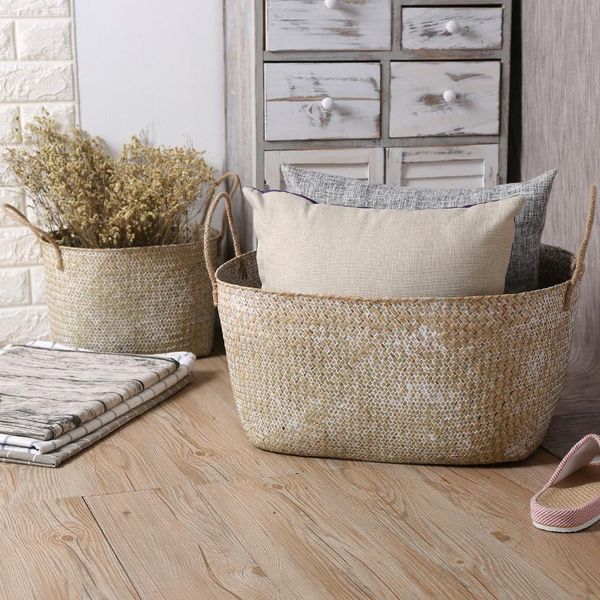 

storage bottles & jars the retro wind hand holds basket with large plush toy fruit nordic style plant pot