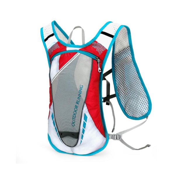 

outdoor bags hydration pack backpack professional 12l outdoors mochilas vest for marathoner running race cycling (red)