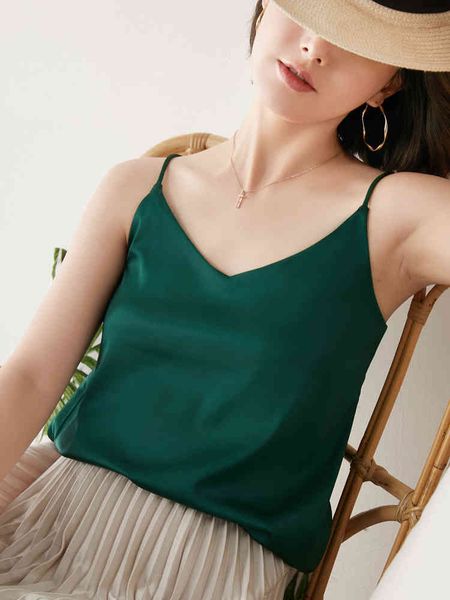

women's tanks & camis mulberry silk camisole women's summer aknr, White