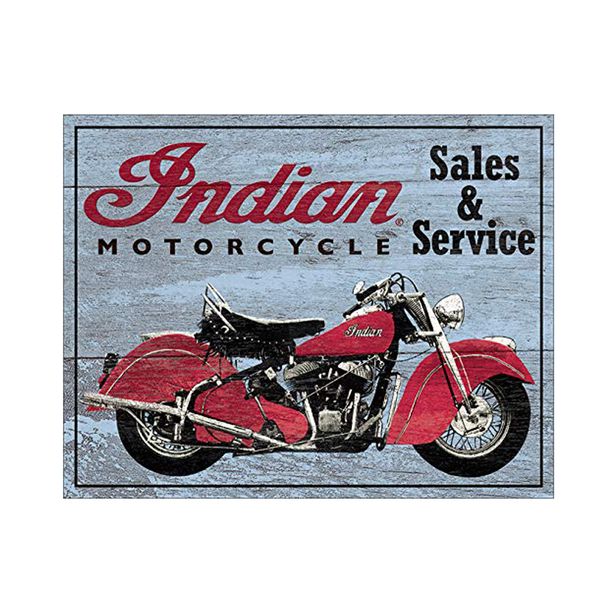 

traditional indian motor tin sign classic vintage motorcycle club garage art decor iron plate paintings bar cafe metal plaquesa