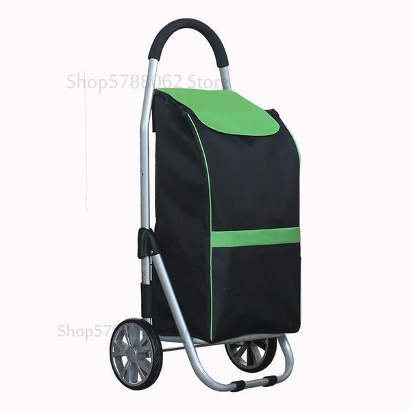 

storage baskets foldable aluminum alloy shopping cart 40kg loading portable trolley with waterproof oxford bag travel organizer