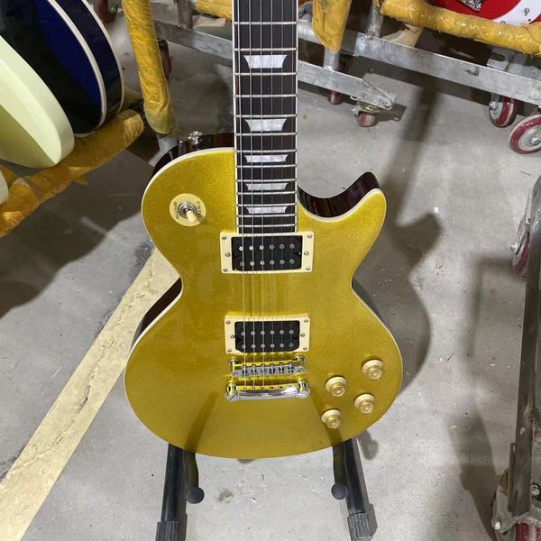 

lp electric guitar goldsolid mahogany body rosewood fingerboard vax potted pickups