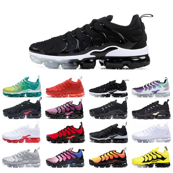 

mens running shoes womens tn plus triple white black sunset lemon lime red shark aurora green blue fury cool grey hyper violet bumblebee bre