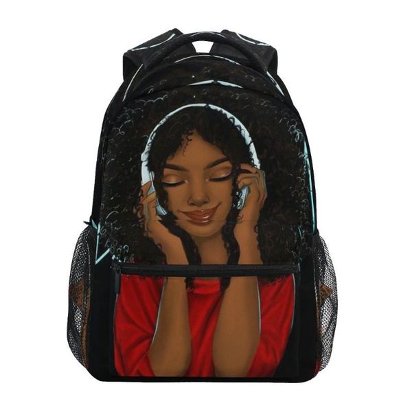 

water resistant children school bag for boy afro girls black women high backpack teenagers kids lapbookbags bags