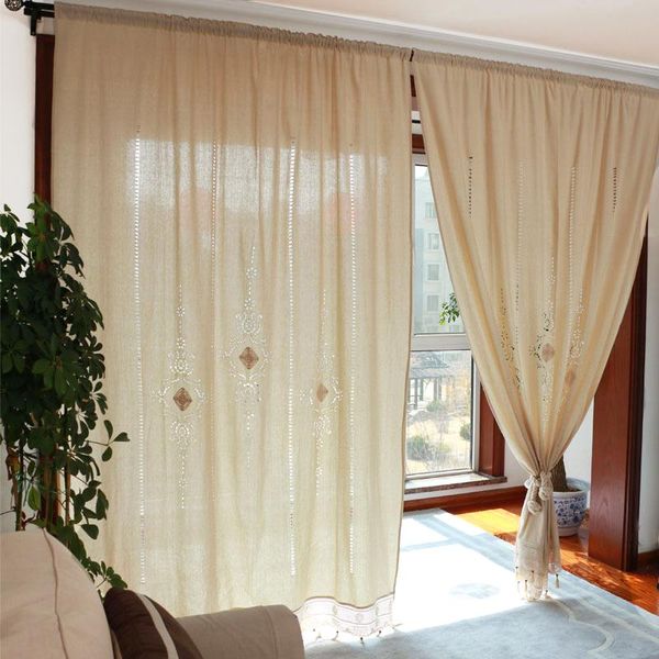 

curtain & drapes blinds shower divider curtains for kitchen living room bedroom european cotton cortinas crochet lace flower