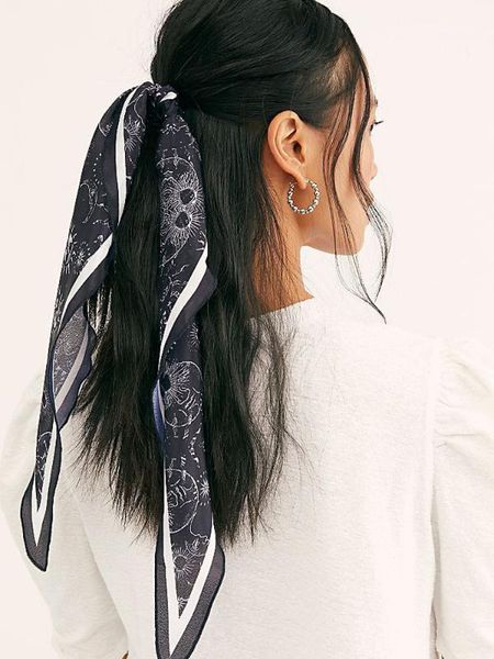 

fashion women hair accessories fabric bandanas scrunchies snake leopard print scarf ponytail holder1