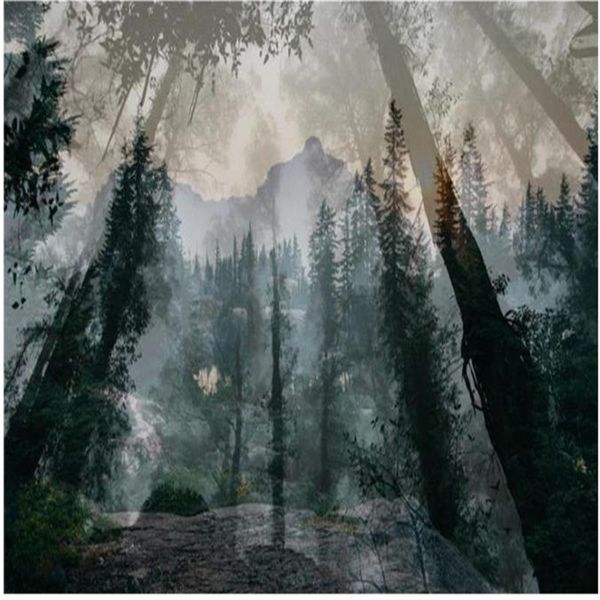 

wallpapers custom beautiful scenery large background wall of woods forest 3d