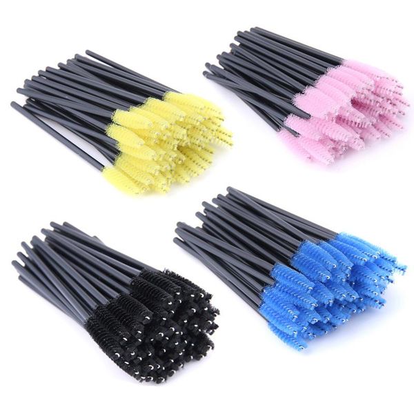 

eyelash brush makeup brushes 50pcs individual disposable mascara applicator comb wand lashes make up tools