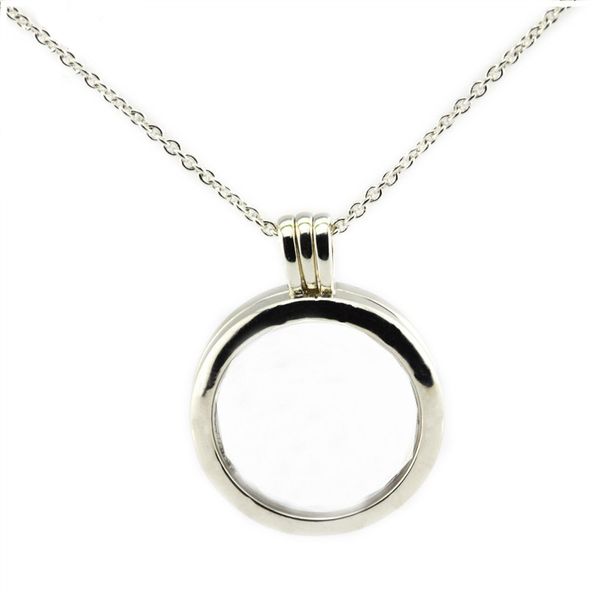 

floating locket chain necklace sterling silver jewelry suitable for any neckline women new diy wholesale pendant necklace j190705