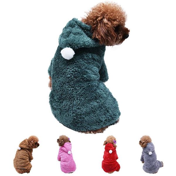 

dog apparel pet shirt solid color coat sweatshirt vest pets cat warm clothes clothing hoodies for small medium dogs puppy @c