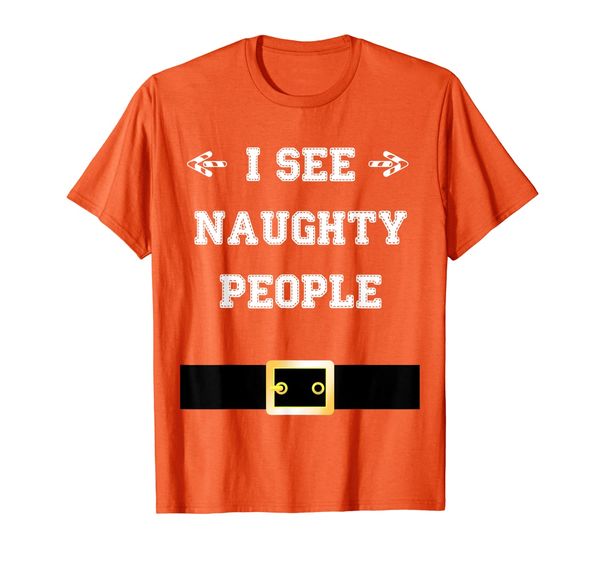 

i see naughty people t-shirt, White;black