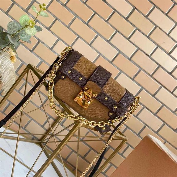 

essential trunk mini luggage box shape fashion with metal studs and lock perfect for tiny treasures crossbody little women cool bag