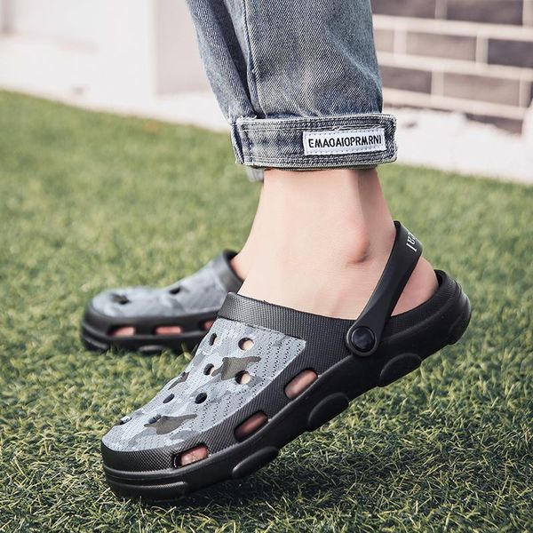 

slippers casual sandals men fashion summer soft slides beach water shoes flip flops sandalia masculina, Black