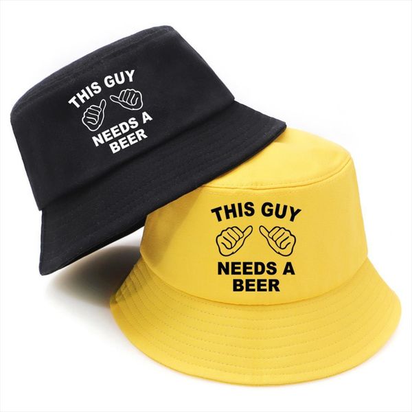 

this guy needs a beer mans bucket hat sun prevent outdoor fisherman hats female k pop cap folding panama chapeu, Blue;gray