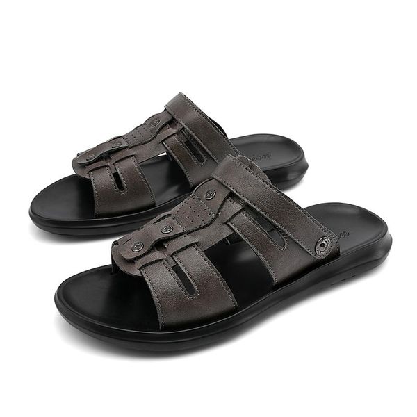 

sandals breathable dress hombre em footwear sandles walking mens homens gladiator roman beach outdoor slip sandalhas rubber mountain s, Black