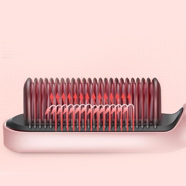 

electric hair brushes cpdd straightener and curler brush multifunction fast heat comb styler tools