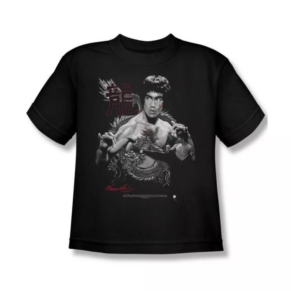 

bruce lee the dragon toddler t-shirt sizes- s- new, White;black