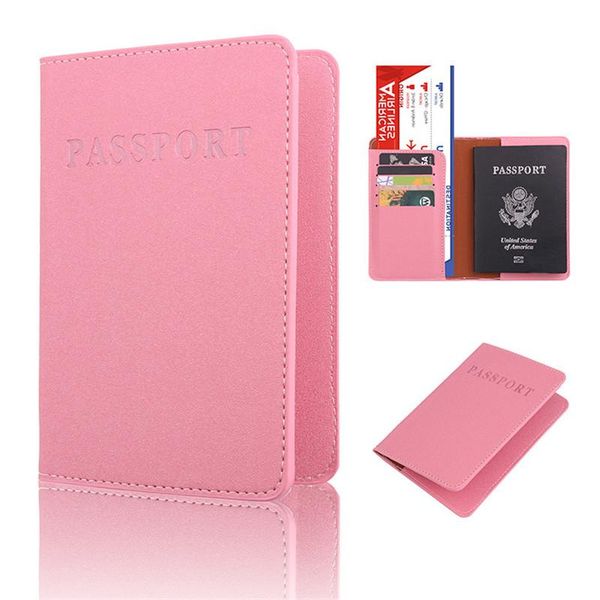 

card holders travel passport waterproof documents boarding cover ticket folder pu leather protection bag, Brown;gray