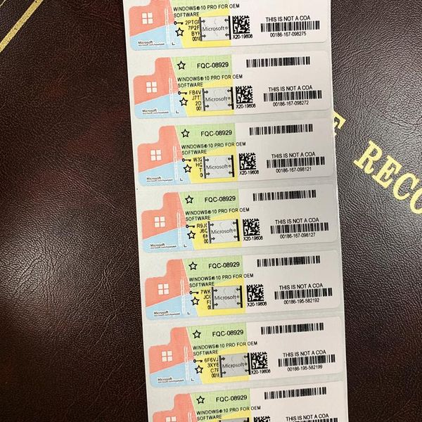 

game controllers & joysticks microsoft windows 10 pro coa sticker