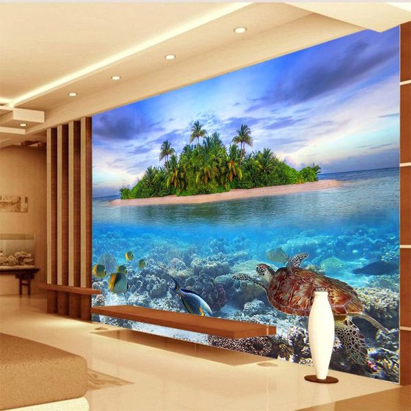 

wallpapers living room bedroom background decomediterranean island scenery po wallpaper space extension large mural non-woven