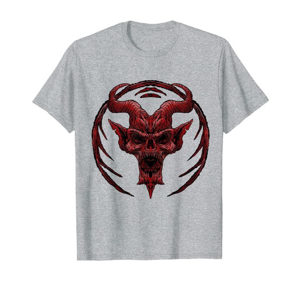 

devil satan evil demon lucifer king of hell cool gift idea t-shirt, White;black