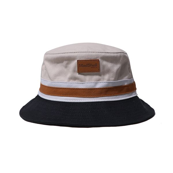 

tooling element trend collision color fisherman hats stitching men and women street sunshade recreational basin hat, Blue;gray