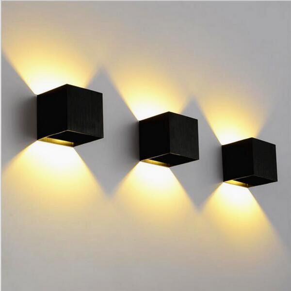 

outdoor wall lamps adjustable 8w led lamp source up and down lighting corridor indoor waterproof light 10pcs/lot