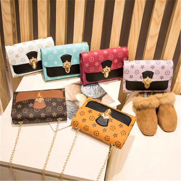 

handbags classic fashionable designer printing women's casual messenger bag shoulder lady bags gift, Black