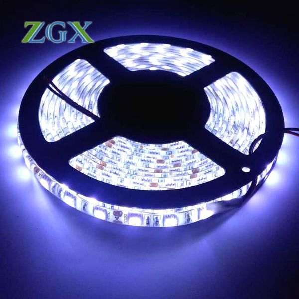 

led strip light lamp smd flexible ribbon tape 5m/roll 300led christmas ambience decor non waterproof white kitchen strips