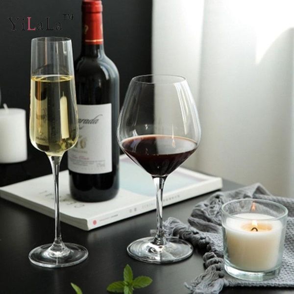 

hip flasks yilala transparent crystal glass wine cup large champagne goblet