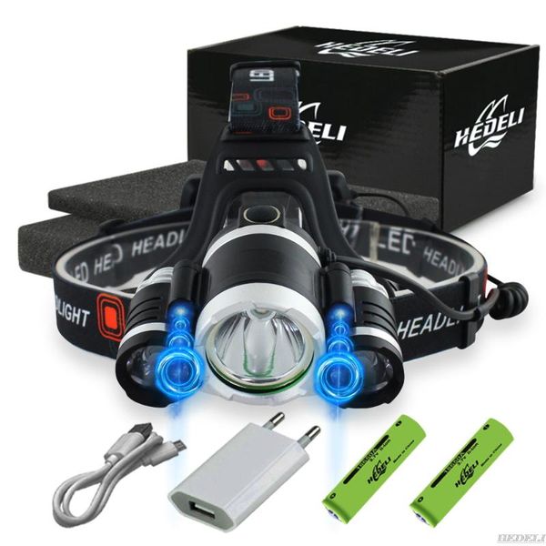 

powerful ir sensor led headlamp 18650 rechargeable usb headlight xml t6 waterproof hunting headlights head lantern lamp headlamps
