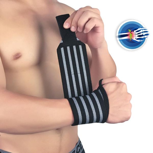 

wrist support wanayou adjustable wristband elastic wraps bandages for weightlifting powerlifting breathable band brace, Black;red
